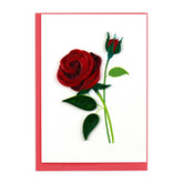 Quilled Rose Gift Enclosure Mini Card