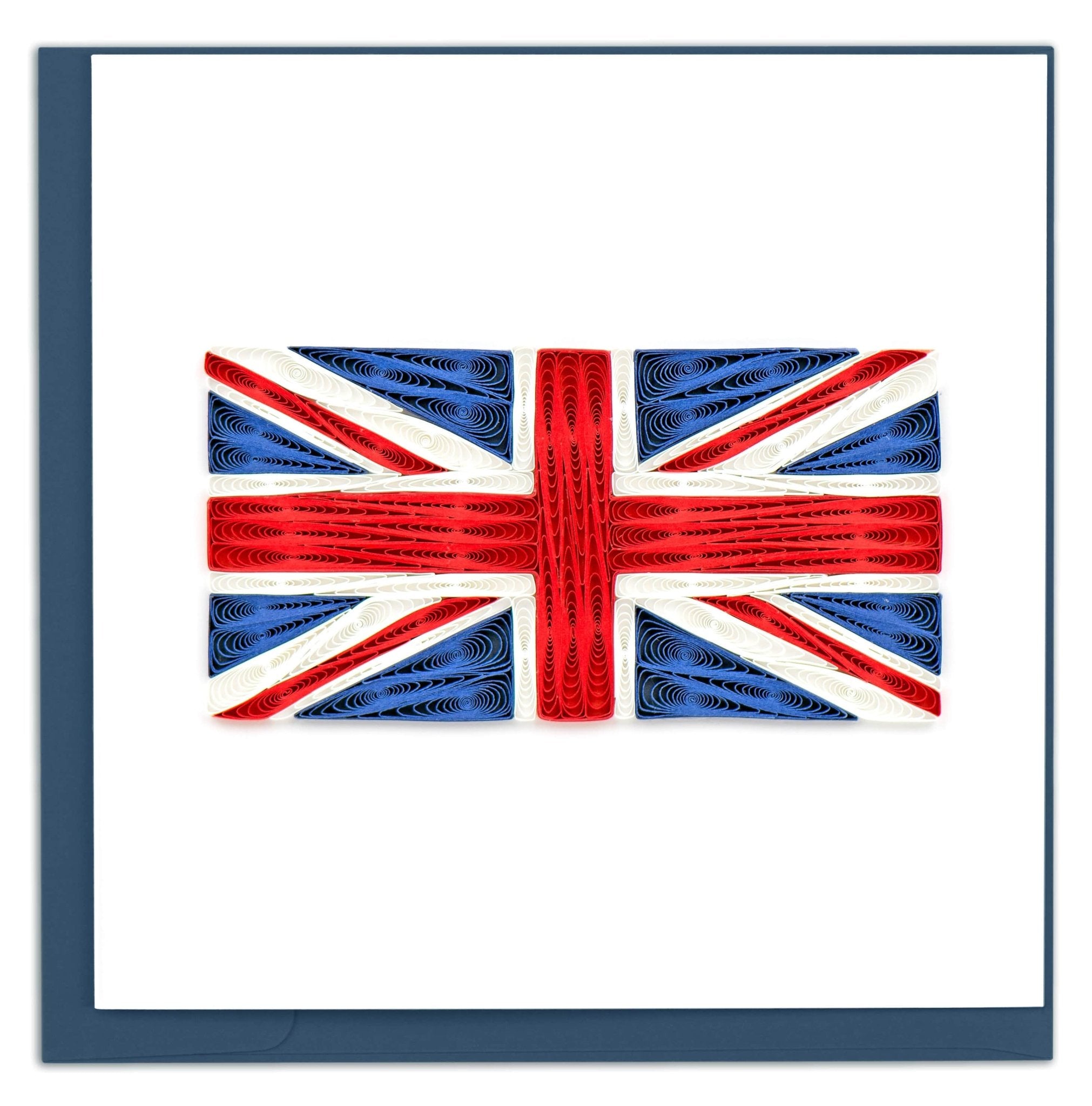 Quilled Union Jack Flag Greeting Card