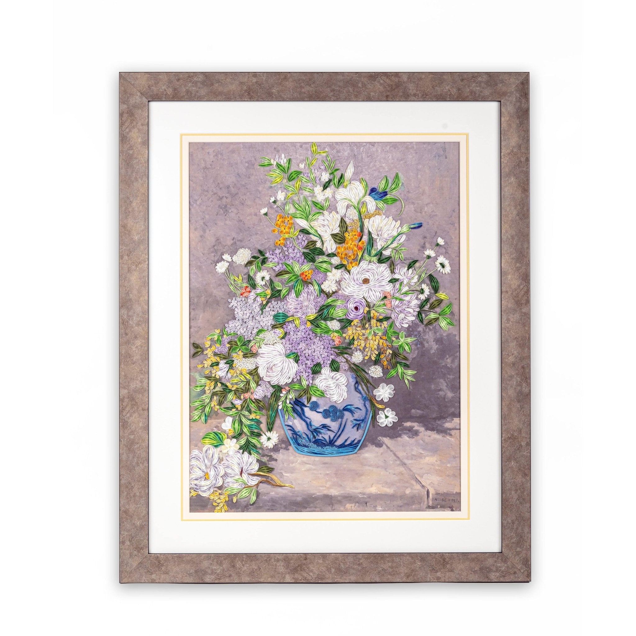Gallery Artist Series - Quilled Spring Bouquet, Renoir