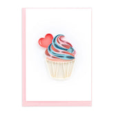 Quilled Lovely Cupcake Gift Enclosure Mini Card