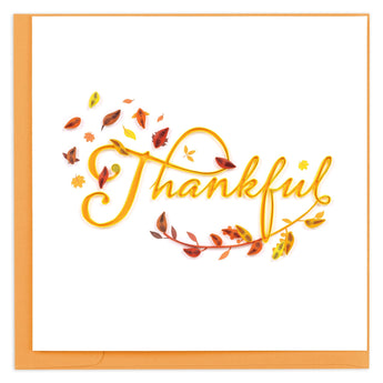 Quilled Thankful Greeting Card - Quilling Card - Greeting Card