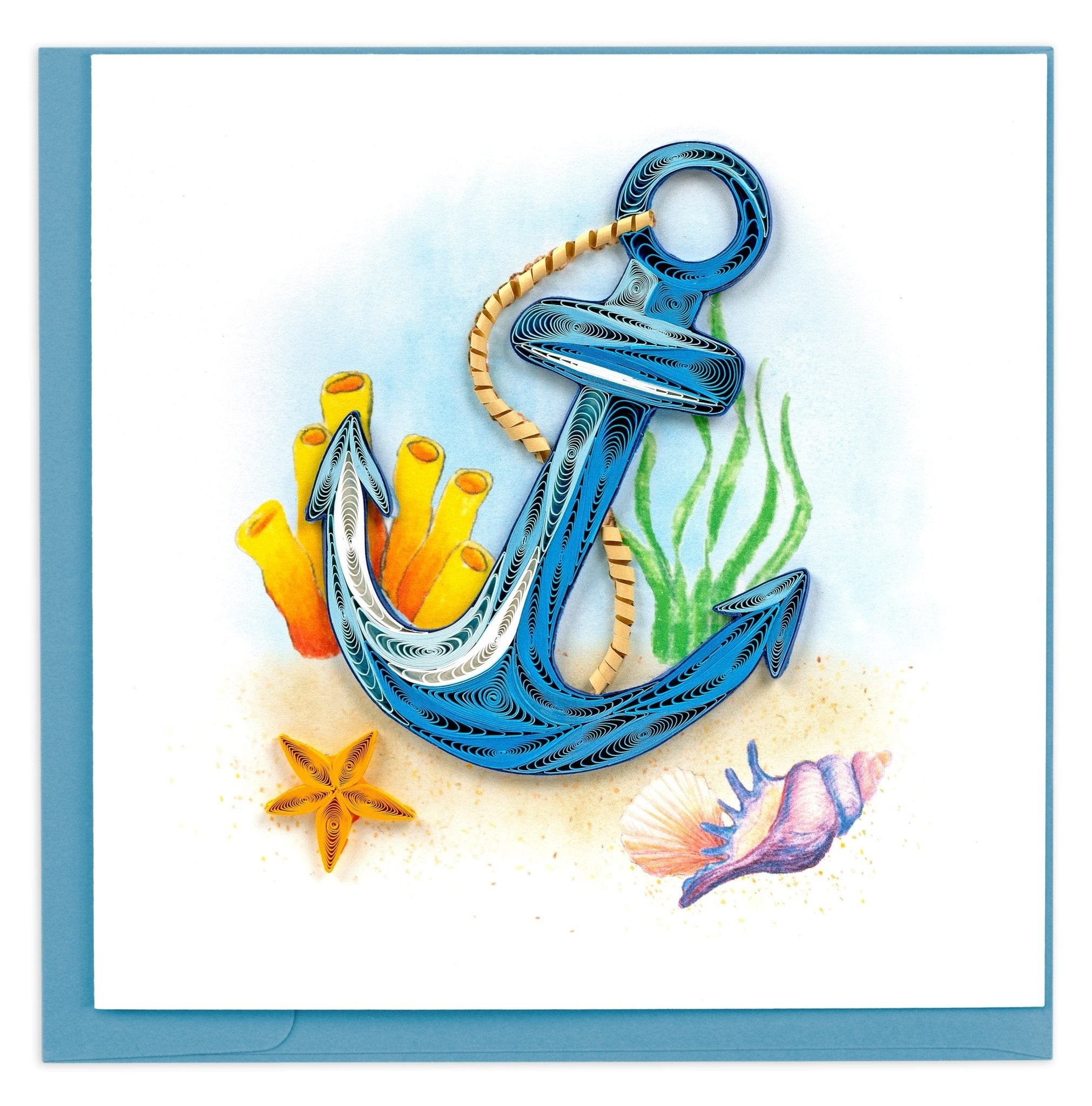 Quilled Anchor Greeting Card