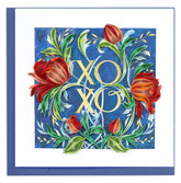 Quilled XOXO Roses Greeting Card