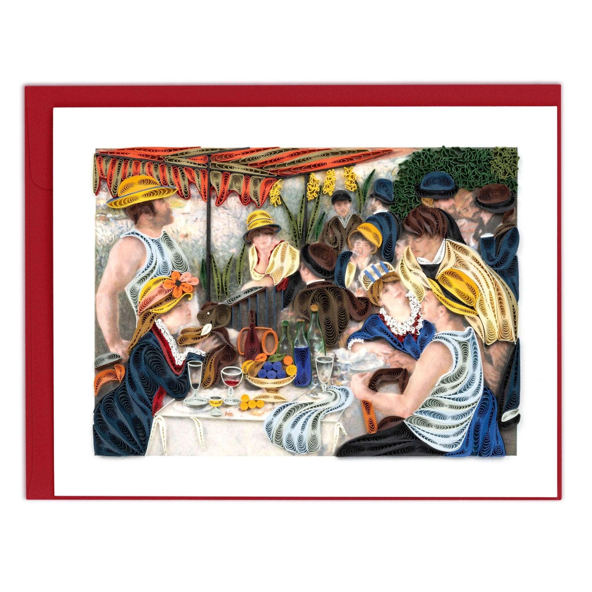 Quilled Artist Series - Luncheon of the Boating Party, Renoir Greeting Card