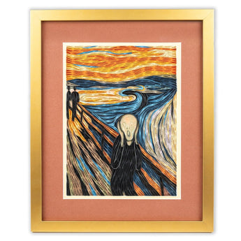 Framed Art - Size Artist Series - The Scream, Munch - Quilling Card - Artist Series