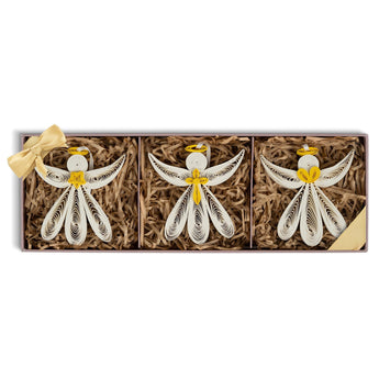 Quilled Angel Ornaments Box Set - Quilling Card - Ornament