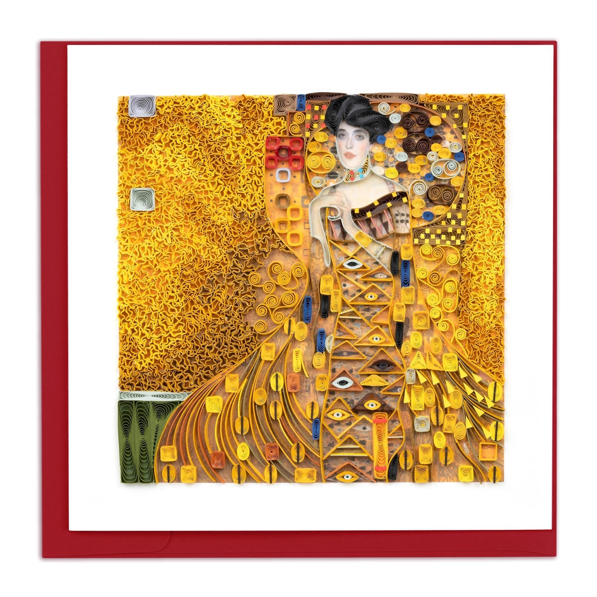 Quilled Artist Series - The Lady in Gold, Klimt Greeting Card