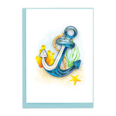 Quilled Decorative Anchor Gift Enclosure Mini Card