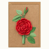 Red Rose Handmade Card
