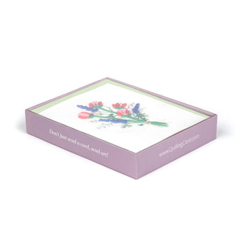 Wildflower Note Card Box Set - Quilling Card - Note Card Box Set