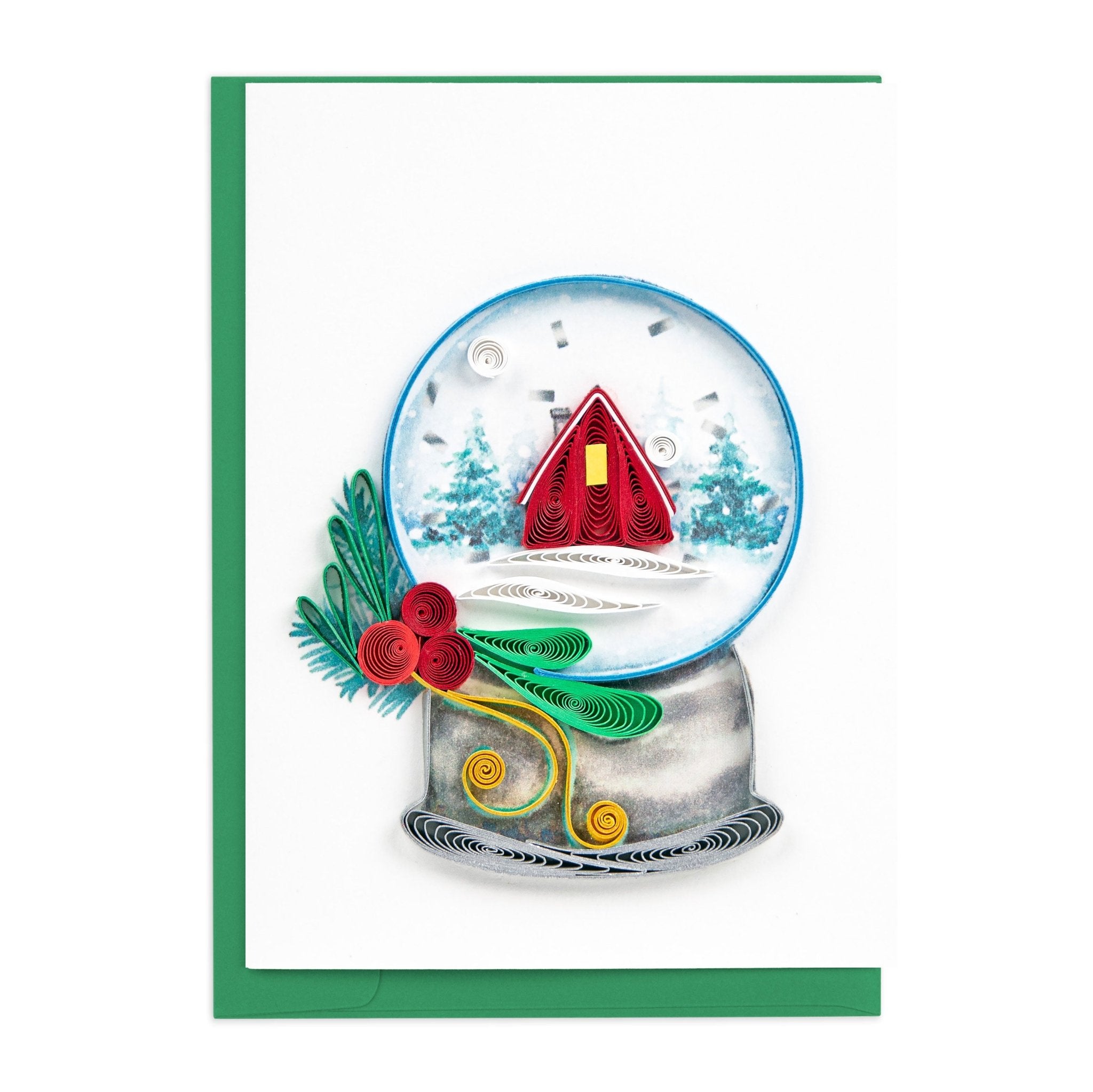 Quilled Snow Globe Gift Enclosure Mini Card