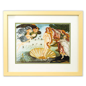 Framed Art - Size Artist Series - The Birth of Venus, Botticelli - Quilling Card - Artist Series