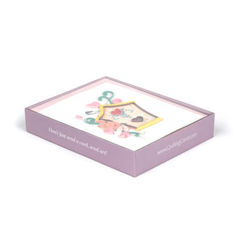 Birdhouses Note Card Box Set - Quilling Card - Note Card Box Set