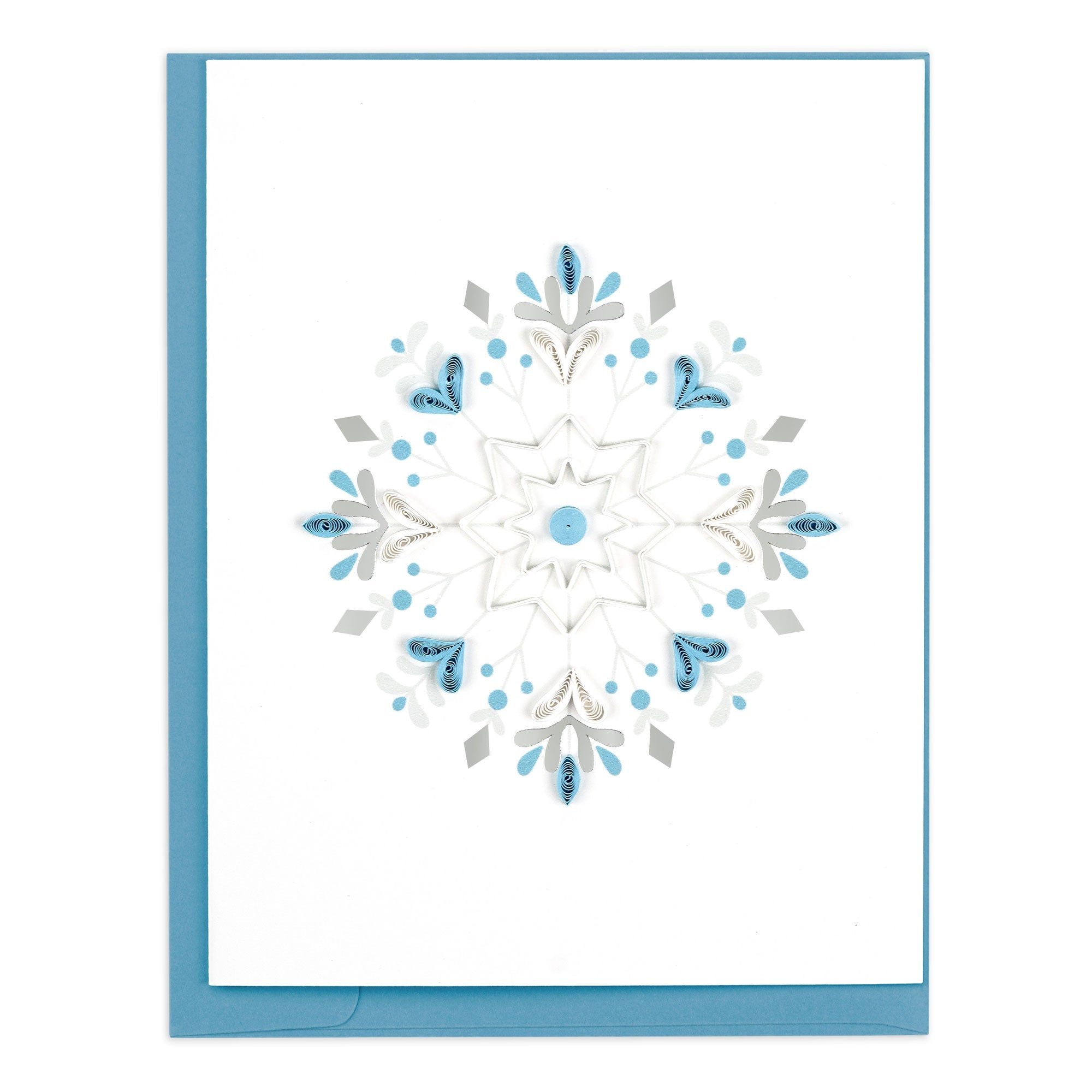 Snowflake Note Card Quilled Snowflake Note Card Box Set – Quilling Card