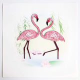 Quilled Flamingos Wall Art