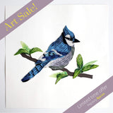 Quilled Blue Jay Wall Art