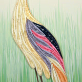 Quilled Two Cranes Wall Art
