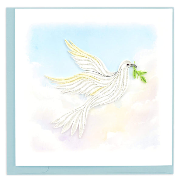 Quilled Peace Dove Greeting Card
