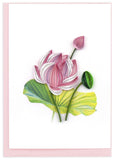 Quilled Pink Lotus Notecard Box Set