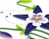Detail shot of Quilled Deadly Nightshade Card