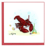 Quilled Lobster Greeting Card