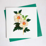 Quilled Rosemallow Greeting Card