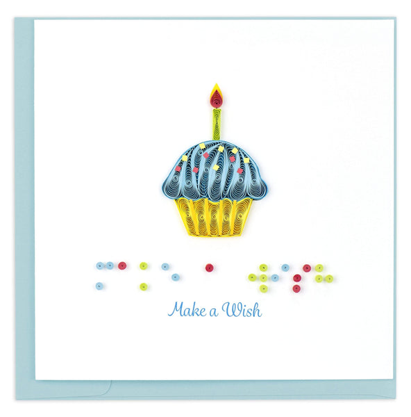 Quilled Braille "Make A Wish" Card