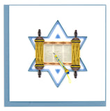 Quilled Torah Judaica Card