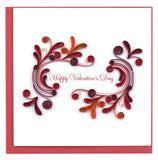 Quilled Valentine's Day Swirl Greeting Card