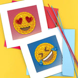 Quilled Laughing Emoji Greeting Card