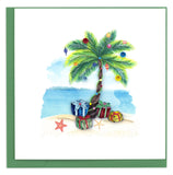 Quilled Tropical Holiday Christmas Card