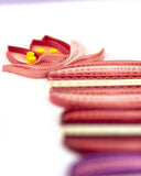 Detail shot of Quilled Valentine's Day Macarons