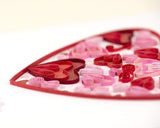 Detail shot of Quilled Valentine's Day Heart Card