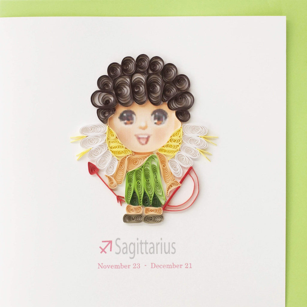 Handcrafted Sagittarius Zodiac Card Quilling Card¨