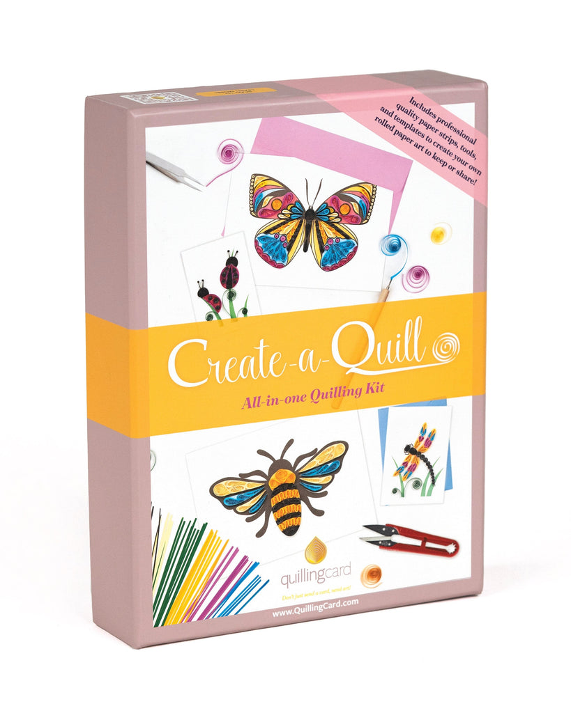 CreateaQuill DIY Quilling Kit Insects Quilling Card