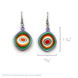Colorful illusion Quilled Earrings