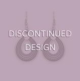 Crimped Black Quilled Earrings