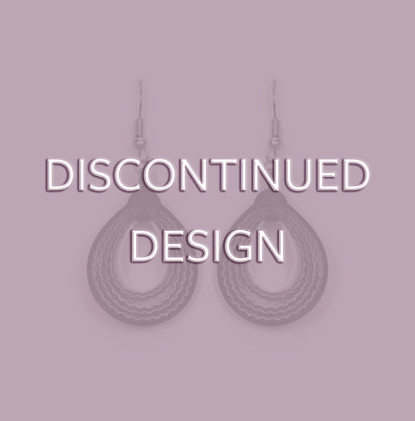 Crimped Plum Quilled Earrings