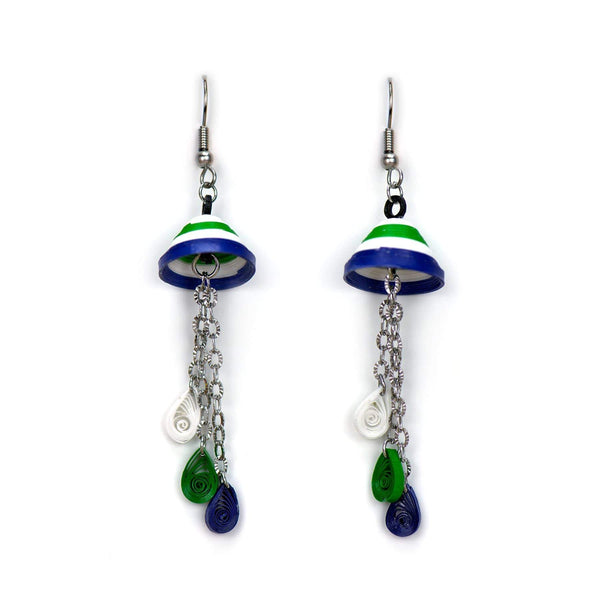 Nautical Chime Quilled Earrings