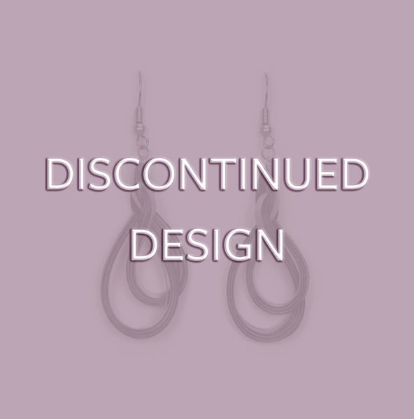 Mauve Infinity Knot Quilled Earrings