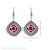 Poker Chips Quilled Earrings