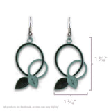 Sage Intertwined Vines Quilled Earrings