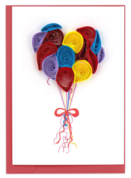 Quilled Balloons Gift Enclosure Mini Card