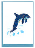 Quilled Dolphin Gift Enclosure Mini Card