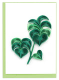 plant lover, Monstera leaf, mini card