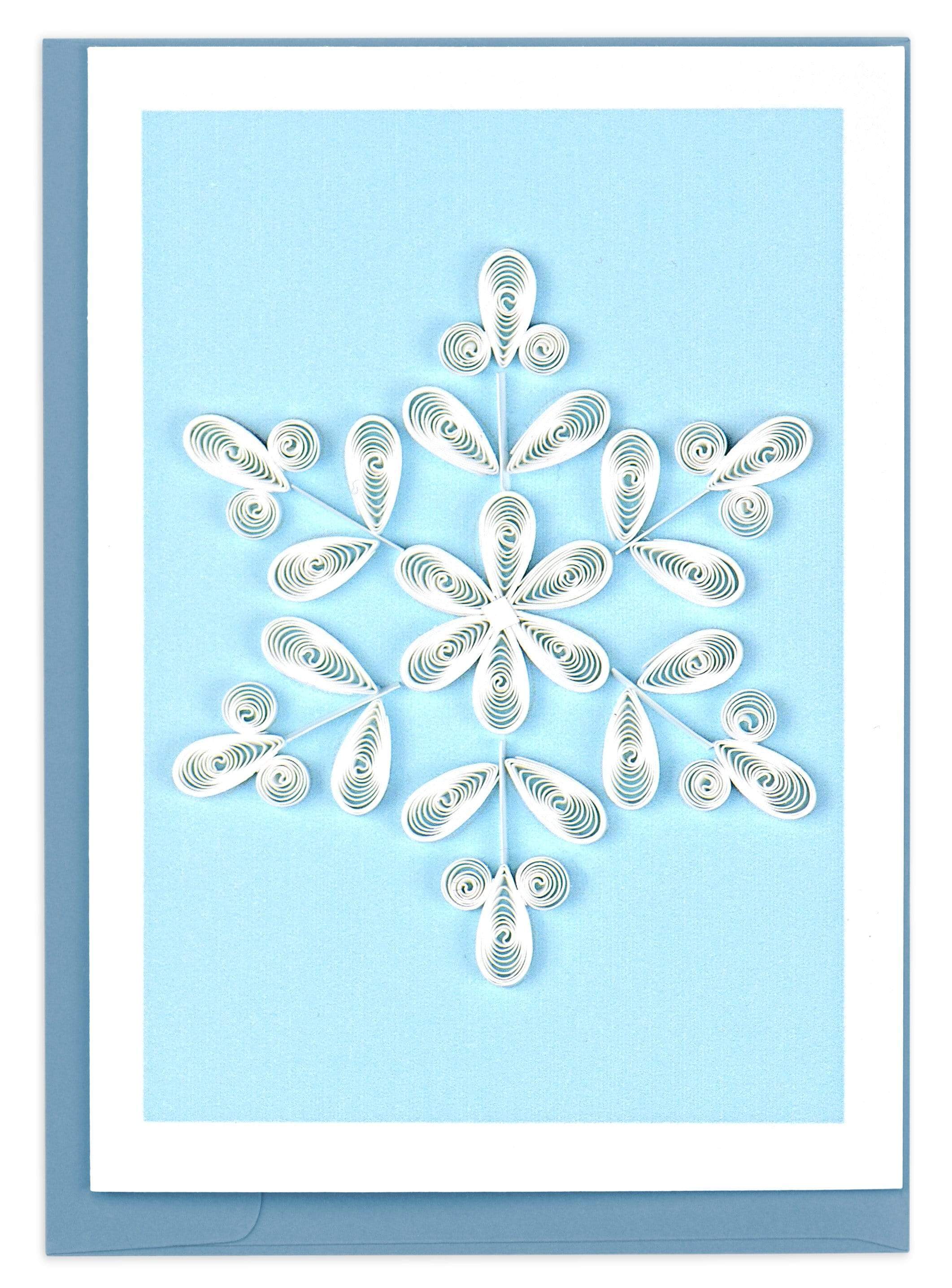 Handcrafted Snowflake Gift Enclosure Mini Card