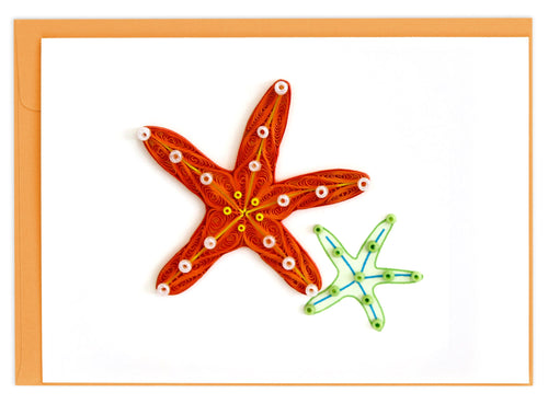 Quilled Starfish Gift Enclosure Mini Card