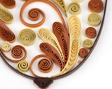 Detail shot of Quilled Acorn Greeting Card