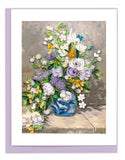 quilled greeting card recreating Spring Bouquet by Pierre-Auguste Renoir