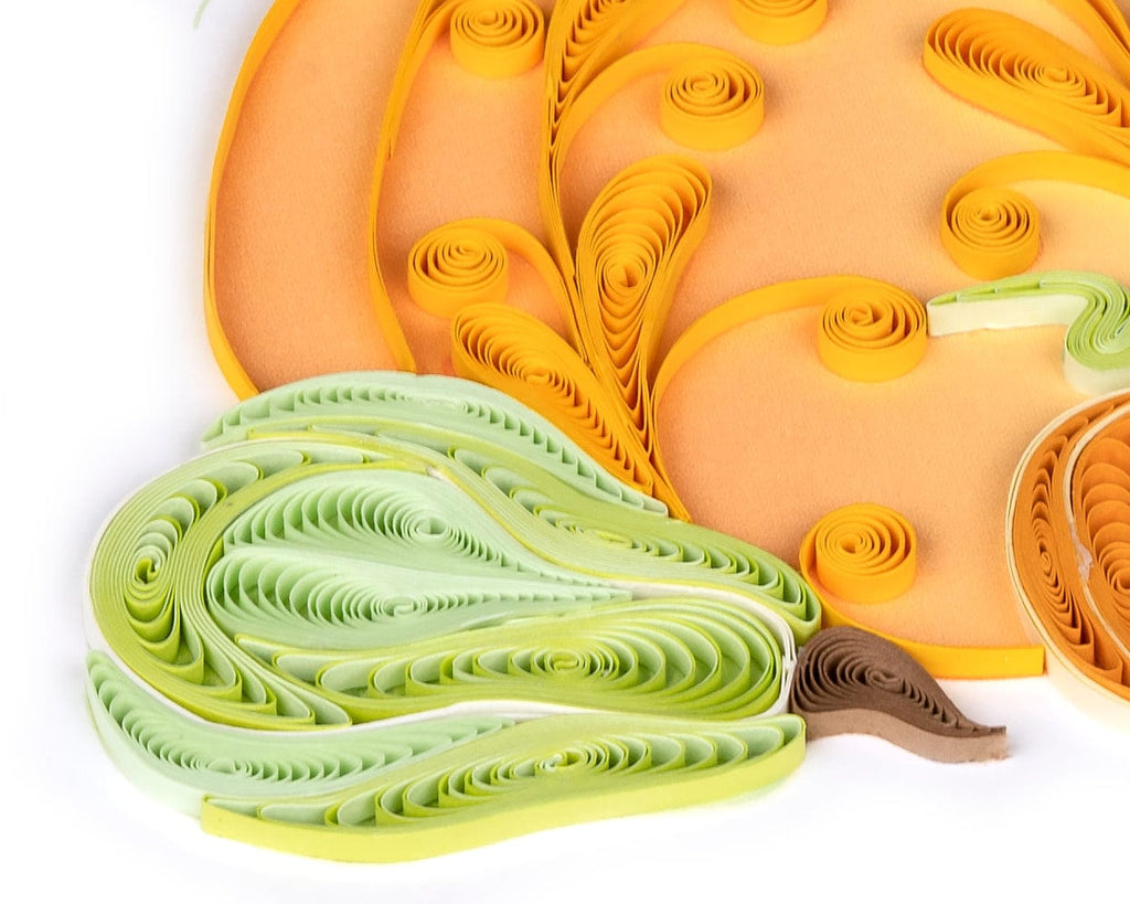 Handcrafted Assorted Pumpkins Greeting Card Quilling Card¨